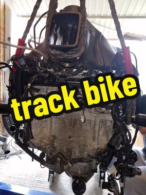 A post by @blue_yam_life on TikTok caption: let the track re build begin #livingthedream #the1000ccclub #rpha11 #hjc #quadlock #proraceexhausts #bringiton #bikesforlife #kawasaki #zx10r #trackbike #racebike #nevergonnastop