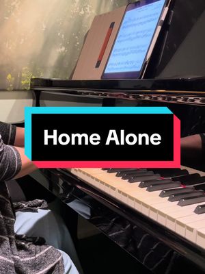 A post by @angelalalala96 on TikTok caption: Replying to @TheGreatColorWar you got it 🎹 #homealone #piano #fyp #pianocover 