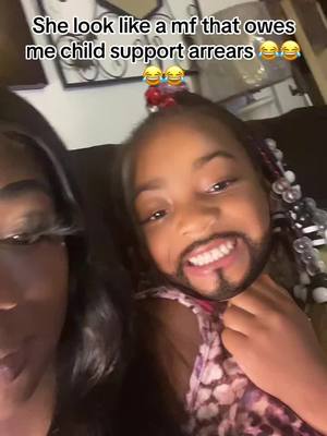 A post by @thatblacxgirlmya on TikTok caption: She is so hilarious #fyp #beardchallenge