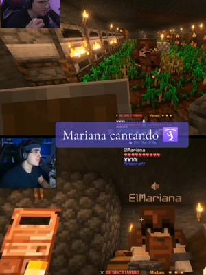 A post by @arisbeth777 on TikTok caption: Que lindos son, Mariana, ya sacala! #fyp #roier #elmariana #elmarianacantando #minecraftextremo #aldogeo #elmarianaclips #clips #twitch #humodenso 