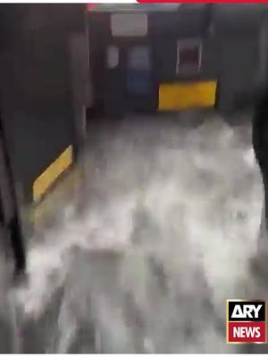 A post by @arynews.official on TikTok caption: #Newsyork  #flood #Rain #Emergency #Whattowatch #foryou #fypシ #BreakingNews