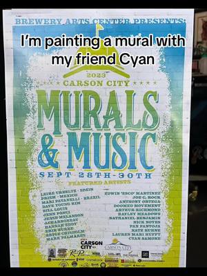 A post by @prism_magic_tiedye on TikTok caption: I’m part of the Carson Ciry Murals and Music festival.