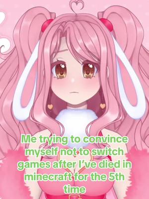 A post by @cinnanova_vt on TikTok caption: Its hard sometimes #fyp #fypシ #vtubers #foryou #bunnygirl #pink #chibi #twitchstreamer 