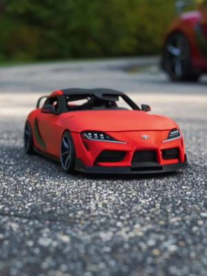 A post by @supra_hero7 on TikTok caption: 190 hours of prining i have created my car to a 1/10 scale model. #fyp #foryoupage #goviral #trending #cars #supra #mk5 #3dprinting #foryou #cartok 