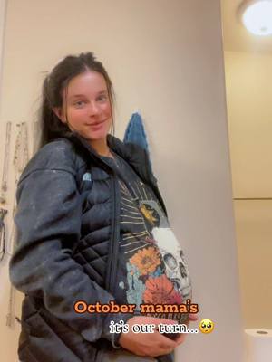 A post by @kaitcaprye on TikTok caption: Tomorrow’s my due date!🎃🤍  what is everyone’a due dates? #octoberbaby #octobermamas #duedatemonth #40weekspregnant #fullterm #pregnacy #endofpregnancy #itsourturn #duedateapproaching #librababy #fyp #viral #fypシ #foryoupage