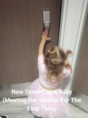 A post by @texascajunqueen on TikTok caption: New Baby #newbaby #babybrother #bigsister #gettoloveyou #soproud #shesinlove #sotiny #prince #futurebossbaby #fyp