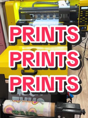 A post by @mamamadexo on TikTok caption: PRINTS PRINTS PRINTS 😍🩷 #dtfprinting #dtf #SmallBusiness #mamamadellc #tshirtbusiness 