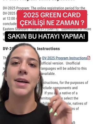 A post by @dilaraertenu on TikTok caption: Greencard çekilişi tarihlerini ve yapılmaması gereken tek şeyi paylaştım! Katılacaklara bol şans! #greenscreen #istanbul #amerika #yabancıdil #yeşilkart#greencard#yurtdışı #yurtdışındayaşam #çekiliş #amerika 