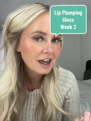 A post by @kazs_diary on TikTok caption: Week 2 of using the #lipplumpinggloss from #theinkeylist can you see an improvement from the first video ➡️  @Kaz 💫 ?? #lipplumping 🖤🤍