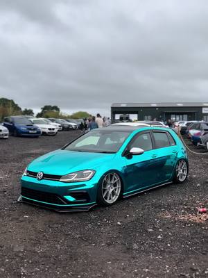 A post by @7r_charlie on TikTok caption: #golfr #vwgolfr #volkswagen #volkswagengolfr #vw #vagcars #slammed #airride #ukcarscene 