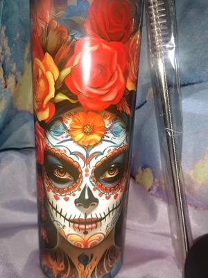 A post by @france10333 on TikTok caption: #crafty #sublimation #vivamexico #diademuertos #sugarskull