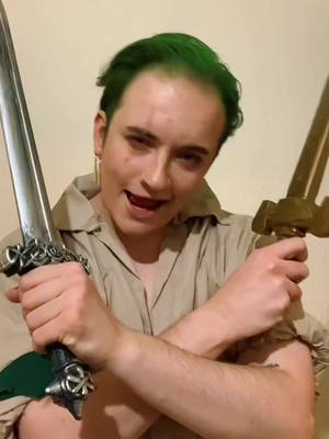 A post by @neiljorts10 on TikTok caption: if i mention the straw hats to my friends one more time i think they will put me in jail #roronoazoro #onepiece #opcosplay