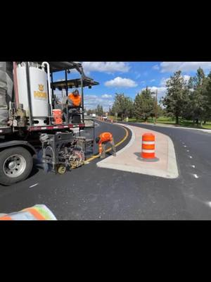 A post by @safetyvest0 on TikTok caption: #departmentoftransportation #roadmaintenance #roadmaintence #roadmaintanance #roadwork #pavement #concrete #asphalt #highway #construction #highwayconstruction #asphaltpaving