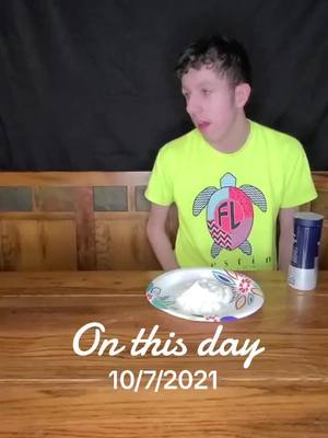 A post by @gym.class.hero on TikTok caption: #onthisday One of our favorites.  He tries so hard to be sneaky.  #prank #pranks #pie #fatherandson 