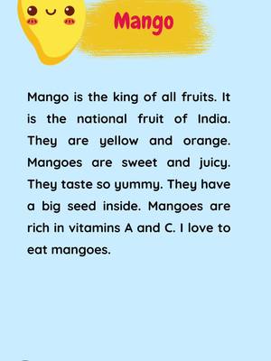 A post by @mayhoctienganh on TikTok caption: Topic: Mango. #english #studyenglish #tienganh 