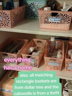 A post by @mom_ofdragons_ on TikTok caption: Everything has a home. Every once in a while when my unmedicated ADHD brain can finally finish something, sometimes it turns out pretty great. I love my bathroom closet. I feel like I'm not good at anything, but I love doing this: solutions solve problems. If there exists a problem, then there exists a solution. We just haven't found it yet. Create a home for everything. Everything has a home, we just haven't found it yet 🥰 {{{and if it doesn't have a home, do you need it?}}}  #momsbelike #momsover30 #MomsofTikTok #genius #organizedhome #organization #adhd #neurodivergent #organize #organizethatshit #organizedmom #kids #kidsoftiktok #parentsoftiktok 