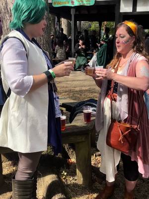 A post by @rinchestersong on TikTok caption: When your soon to be sister in law and you do ouster shooter as your DnD characters (well mine is thr NPC cousin, but still) #dndtiktok #rennaissancefestival #mdrenfest2023 