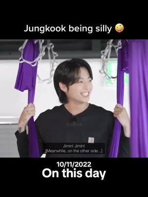 A post by @starlitseoul on TikTok caption: #onthisday Now THIS was funnyyyy 😂Flying Yoga with BTS🤪🤣 #jungkook #전정국 #goldenmaknae #bts #flyingyoga #bts #btsfunny #fyp