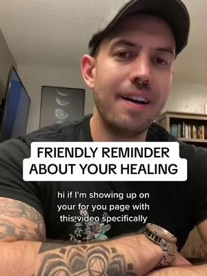 A post by @timmuhz on TikTok caption: Friendly reminder about your healing 🫡 #healing #trauma #selfawareness #therapy #coaching #subconsciousmind #behavior 