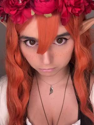 A post by @imagin_elwing on TikTok caption: Comment je me sens maintenant quand je me regarde dans un miroir 🤣🤣 #cute #elf #acting #cry #fantasy #makeup #cosplay #costum 