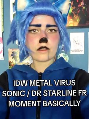 A post by @impishchao on TikTok caption: Honestly this song is just too good like accurate for this arc like 👀 #soniccosplay #sonictok #sonicthehedgehogmovie #gaming #sonicthehedgehog #sonicboom #sonicx #sonicmovie #drstarline #drstarlinecosplay #idwsonicthehedgehog #idwsonic #drstarlinetheplatypus #metalvirus #metalvirusarc