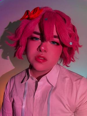 A post by @marble_souda.cos on TikTok caption: I think i deserve to be gorge and sad #sayoriddlc #sayoriddlccosplay #ddlccosplay #sayori #dokidoki #sayoricosplay #ddlc #dokidokiliteratureclub