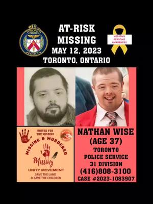 A post by @advocatedee on TikTok caption: FIND NATHAN WISE  #fyp & #fypシ & #MissingAndMurderedUnityMovement & #AtRiskMissing & #MissingPersons & #NathanWise & #TorontoOntario & #KitchenerOntario & #WaterlooOntario & #GuelphOntario & #OntarioCanada & #Canada & #Unity & #Nationwide & #Viral