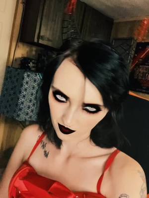 A post by @rockangel1218 on TikTok caption: I have evil intentions😈🔥 #fyp #foryoupage #halloween #demon #evil #spooky #thirsty #thirsttrap #😈 #🔥 #🥵 #🎃 #lesbiansoftiktok #🏳️‍🌈