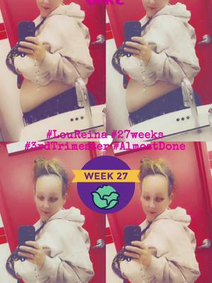 A post by @jerrica4692 on TikTok caption: #27WeeksToday #FYP