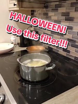 A post by @nicks_hobbies_channel on TikTok caption: a random shot of my stovetop #halloween #nickshobbieschannel #stovetop