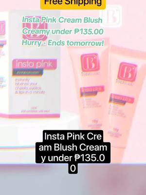 A post by @joeydelosreyes95 on TikTok caption: Insta Pink Cream Blush Creamy under ₱135.00 Hurry - Ends tomorrow! #instapinkcreamblush #instapink #instapinkblushcream