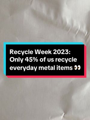 A post by @bigdugltd on TikTok caption: Let's talk METAL recycling! Here's a fun fact: Only 45% of British households currently recycle everyday metal items, like foil and aerosols 😲 But here's the good news! Recycling metal at home is a breeze. Simple tasks like scrunching your tinfoil, collecting bottle caps and saving can tabs are quick and easy ways to recycle at home. By recycling metal, you're not just decluttering; you're conserving valuable resources and energy, reducing the need for raw material extraction. So, the next time you reach for that refreshing bottle or unwrap your delicious sandwiches, don't forget to pop your waste metal into the recycling bin! Every little bit counts 💪 Please note: For the most accurate guide on what can be recycled, check your local council's website. #RecycleWeek #RecycledMetal #RecyclingTips #RecyclingHacks #BiGDUG