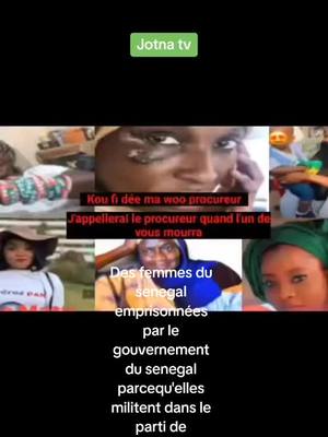 A post by @www.lalionnedepastef on TikTok caption: Des femmes du senegal emprisonnées par le gouvernement du senegal parcequ'elles militent dans le parti de l'opposition du senegal pastef !elles sont en grève de la faim et réclament leurs droits le plus absolue !Justice pour ces braves dames!