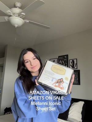 A post by @alaniestelle on TikTok caption: Get 15% off using my code 96MYMELLANNI 🤍 @Mellanni #mellanni #amazonfinds #amazonmusthaves #amazonprime #amazon #amazonfavorites #afforable #afforableamazonfinds #sheetsets #apartment #apartmenthacks #apartmentlife #sheets