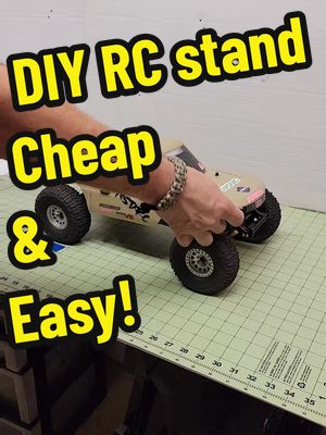 A post by @nicks_hobbies_channel on TikTok caption: RC Stand 1/10 scale #rcstand #diyrcstand #DIY #nickshobbieschannel #rc #stand