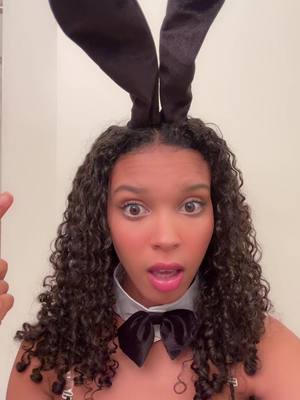 A post by @oceangela on TikTok caption: I’m a bunny, duh 🐰 #halloween #halloweencostume #bunnycostume 