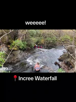 A post by @dawnahsellyerfridge on TikTok caption: another warrior water women retreat. up glencoe this time. #warriorwaterwomen💪 #glencoe #incree #waterfall #slide