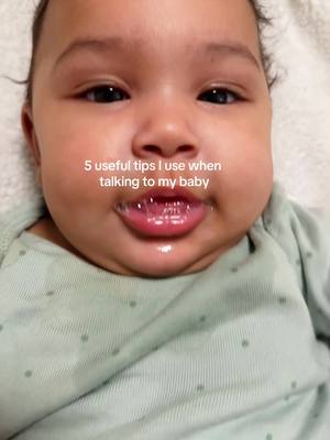 A post by @aaronfamilyvlogs on TikTok caption: Some people think baby talk is the only language babies understand but they are so smart❤️ Talk to your baby🥰 #fyp #foryou #babytiktok #newborntips #babyfever #familythings #newbornbaby