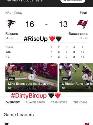 A post by @jcbossmedia on TikTok caption: #fyp #Falconfan4life #DirtBird🖤❤️ #RiseUp ❤️🖤4 out 3 👏🏽👏🏽@Falcons country