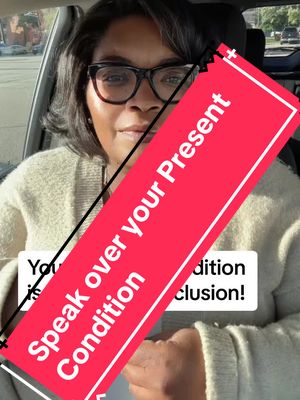 A post by @glowupcoach21 on TikTok caption: Your Present Condition is Not Your conclusion! God Is Not Finish With You! #drsakinah #soulcarewithdrsakinah #soulcarewithdrsakinah #soulcaretipswithdrsakinah #christianselflove #spiritualdeclaration #christianblogs #christianbloggercommunity #soulcarequeen