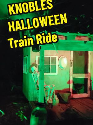 A post by @nicks_hobbies_channel on TikTok caption: Knobles PA, Haunted Train Ride #knoebles #halloween #trainride #haunted #scary 