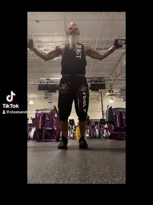 A post by @stealsanddealshsl on TikTok caption: #PlanetFitness #Gym #Workout #Letsgetit #EarlyRiser