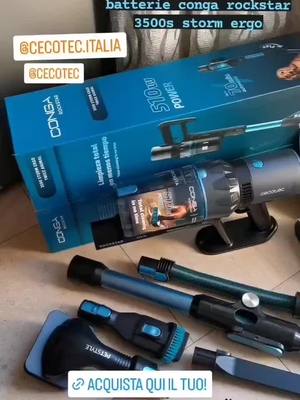 A post by @mondoelettricofai on TikTok caption: Aspirapolvere verticale Conga rockstar 3500 un comodo aiuto in casa per velocizzare la pulizia. Leggero e pratico all'utilizzo. #Love #youtube #videoviral #positivevibes #tecnologia #italy #series #seguiteci #photography #greenscreen #collaborationcommerciale #recensioni 