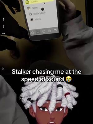 A post by @kishinshinobi on TikTok caption: This stalker SPEEDING GAVE ME A HEART ATTACK😭 Full video out on YouTube! #fyp #foryou #viral #twitchclips #twitch #scary #horror #horrorgame #scarygames #chillasart #vtuber #envtuber #anime #sonic 