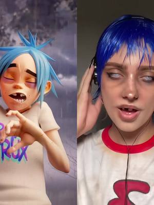 A post by @gorillaz on TikTok caption: #duet with @DANIELLE So good you scared him #Halloween #HalloweenCostume2023