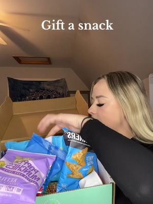 A post by @haleyhupke on TikTok caption: LOVEEE this idea, so many reasons to gift a snack box!!  #earnscommisions #snackbox #amazon #gift 