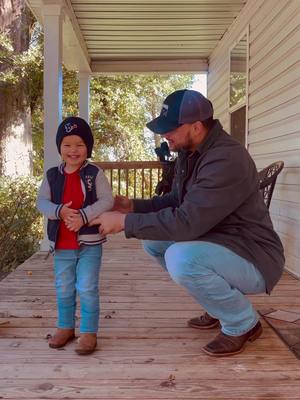 A post by @theone_mrwright on TikTok caption: Happy Birthday to my little best friend! Daddy loves you more than you know! 🖤  #dadsoftiktok #country #countrymusic #countryboy #southern #fatherandson 