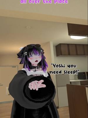 A post by @mythicyosh_vrc on TikTok caption: My sleep schedule is all over the place xD  . #vrchatcommunity #vrchat #vrchatfunny #vrchatmemes #meme #vrc #fypシ #fyp #mythicyosh #sus #vrchatcomedy #relatable #vrchatmoments