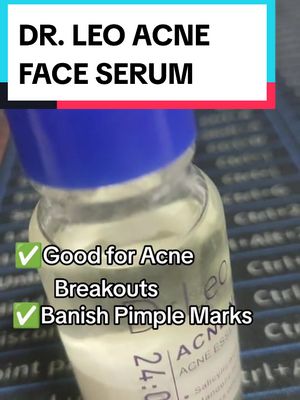 A post by @mhundztv on TikTok caption: Para sa may mga problema sa Acne and Pimples Marks and Dark Spots #drleoacneessence #acneskin #Acnetreatment #fyp