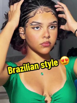 A post by @brazilcurls on TikTok caption: @Medeiros kill it 💛💚 Would you try this style?  #curlyhairroutine #curlyhair #brazilcurls 